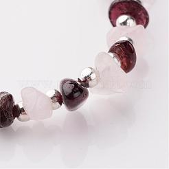 Браслеты драгоценный камень стрейч BJEW-JB02414-02