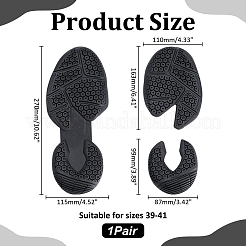Réparation de chaussures remplacement de semelles de chaussures en caoutchouc synthétique&nbsp;DIY-WH0899-726B