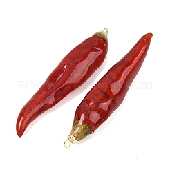 Pendentifs en résine époxy et piments séchés&nbsp;RE-CBAAE94-02G