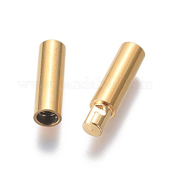 304ステンレススチール製バヨネット留め具  イオンプレーティング（ip）  コラム  ゴールドカラー  21x3mm  穴：2.5mm&nbsp;STAS-L134-06G
