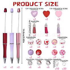 Персонализированные наборы ручек для вышивки бисером своими руками ко дню святого валентина&nbsp;DIY-YW0012-95