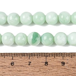 模造ラモワークガラスビーズの連売り  ラウンド  甘露  7.5~8.5mm  穴：0.7~0.8mm  約42~54個/連  11.81~15.55インチ（30~39.5cm）&nbsp;GLAA-Q106-07A-13