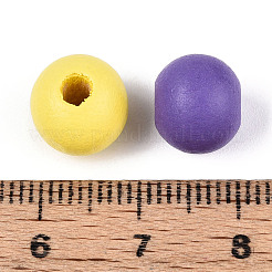 Бусины из натурального дерева схима WOOD-N018-05