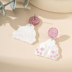 Пасхальные акриловые серьги-подвески&nbsp;FS-WG7CF33-01