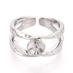 Настройки латунных манжетных колец KK-T076-39G