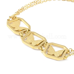 Ионное покрытие (IP) золотые 304 браслеты из нержавеющей стали для женщин&nbsp;BJEW-K254-17A-G