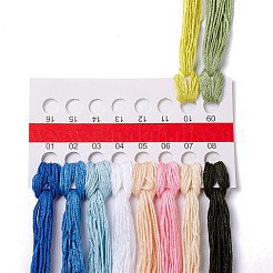 DIYロータス模様刺繡スターターキット  模造竹フレームを含むクロスステッチキット  炭素鋼ピン  布とカラフルな糸  カラフル  177x164x8.5mm  内径：144mm&nbsp;DIY-C038-07