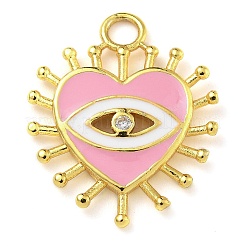 Стойка покрытие латунь микропаве прозрачный кубический цирконий с эмалевыми подвесками&nbsp;KK-G515-14G