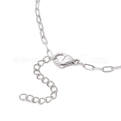 Изготовление ожерелья со скрепками из нержавеющей стали 304 толщиной 2.5 мм&nbsp;AJEW-JB01408