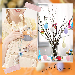 10 шт. двухцветные подвески из дерева WOOD-SC0001-64