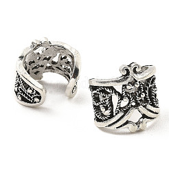 Orecchini con polsino a corona in lega di stile tibetano&nbsp;FIND-E041-07AS