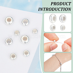 8шт 4 стиля 925 бусины из стерлингового серебра STER-BC0002-27