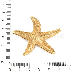 304ステンレスペンダント  ヒトデ  ゴールドカラー  50x46x5mm  穴：1.2mm&nbsp;STAS-C147-11G