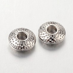 Séparateurs perles en alliage de style tibétain&nbsp;TIBEB-R011-P-LF