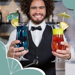 100шт пластиковая палочка для размешивания напитков AJEW-GA0006-63