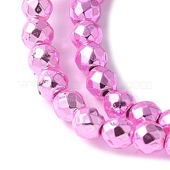 Запекание ниток окрашенных синтетических немагнитных гематитовых бусин G-H020-K01-07