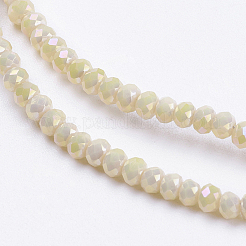 Стеклянные бусины с гальваническим покрытием &nbsp;X-GLAA-F078-FR08