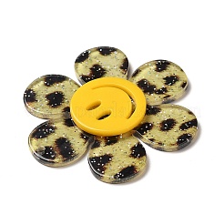 Акриловые большие подвески с леопардовым принтом&nbsp;LS-OACR-B008-C01