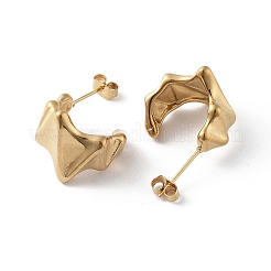 Серьги-гвоздики из нержавеющей стали 304 с вакуумным покрытием PVD EJEW-D095-13G