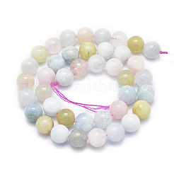 Fili di perle di natura morganite&nbsp;G-D0001-03-10mm