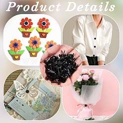 300 шт. плоские круглые железные гвозди IFIN-CP0001-08