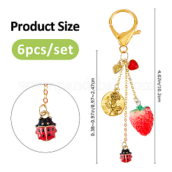 6 pendentif décoratif en alliage&nbsp;HJEW-FH00269