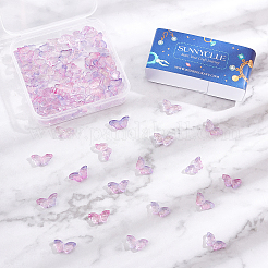 Двухцветный прозрачный стеклянный шарик GLAA-SC0001-58B