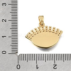 Pendentifs en laiton zircon cubique transparent&nbsp;KK-C263-22I-G