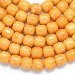 Натуральный Malaysia нефритовые бусы пряди&nbsp;G-B165-F07-10x10mm