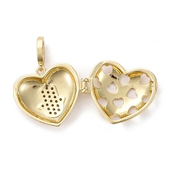 Латунные подвески-медальоны с диффузором из прозрачного кубического циркония с микропаве ZIRC-E165-17G