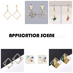 Квадрат латунь связывая кольца&nbsp;X-EC03010mm-G