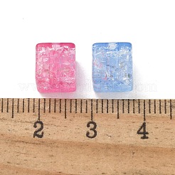 Прозрачные акриловые бусины с эффектом кракле PACR-Q008-25