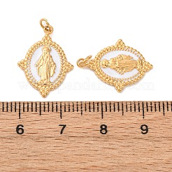 Подвески из нержавеющей стали 304 с эмалью&nbsp;STAS-U061-19G-02