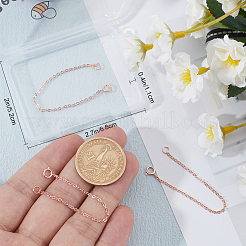 3 шт. удлинитель цепи из стерлингового серебра STER-BBC0007-05