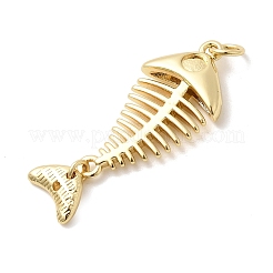 Подвески-подвески из рыбьей кости из латуни&nbsp;KK-H529-47G