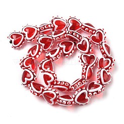 Бусины ручной работы в технике лэмпворк с неровностями LAMP-D003-01A