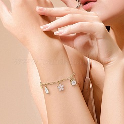 Комплекты украшений из цепочек-скрепок из нержавеющей стали 304 и браслетов&nbsp;SJEW-SC0001-07