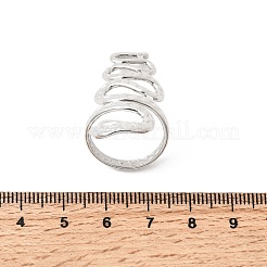 5 шт. открытые манжеты из нержавеющей стали 304 для женщин&nbsp;RJEW-K313-05P