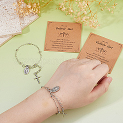 Сплав шарм браслеты&nbsp;BJEW-WH0014-108P