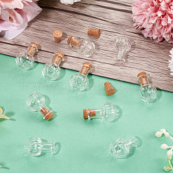 10 шт. прозрачные стеклянные бутылки желаний&nbsp;AJEW-TA0002-85B