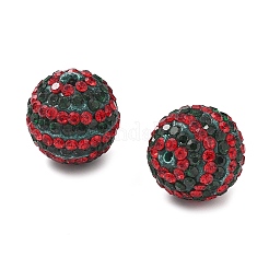 Полосатый узор полимерная глина стразы бусины CLAY-NH0001-01