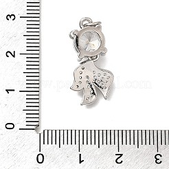 Латунные микро проложить кубического циркония подвески&nbsp;KK-Z125-07P