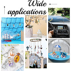 8 шт. 8 цвета шестиугольник кукольный домик миниатюрный стеклянные пробковые бутылки украшение AJEW-PH0018-02