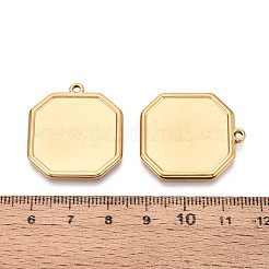 Оправы для подвесок из нержавеющей стали 304 в виде кабошонов&nbsp;STAS-N108-72G