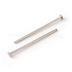 変色しにくい304ステンレススチール製フラットヘッドピン  ステンレス鋼色  18x0.7mm  21ゲージ  ヘッド：1.5mm&nbsp;STAS-G185-07P-0.7x18mm
