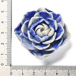 Подвески-коннекторы в виде резных цветов из синтетической ракушки&nbsp;SHEL-D081-01C