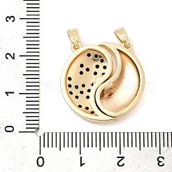 Valentinstag-Anhänger aus Messing mit Mikropavé-Fassung und Zirkonia&nbsp;KK-H251-01B-G