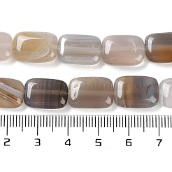 Chapelets de perles en agate grise naturelle&nbsp;G-K357-D14-01