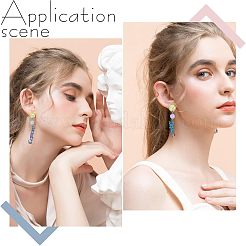 30 pieza de 3 estilos de accesorios para aretes de acero inoxidable 304 con revestimiento iónico (IP)&nbsp;STAS-UN0027-96