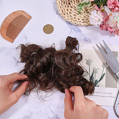 Pp Puppenperücke langes lockiges Haar&nbsp;DIY-WH0591-249C-20